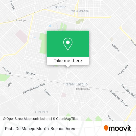 Pista De Manejo Morón map