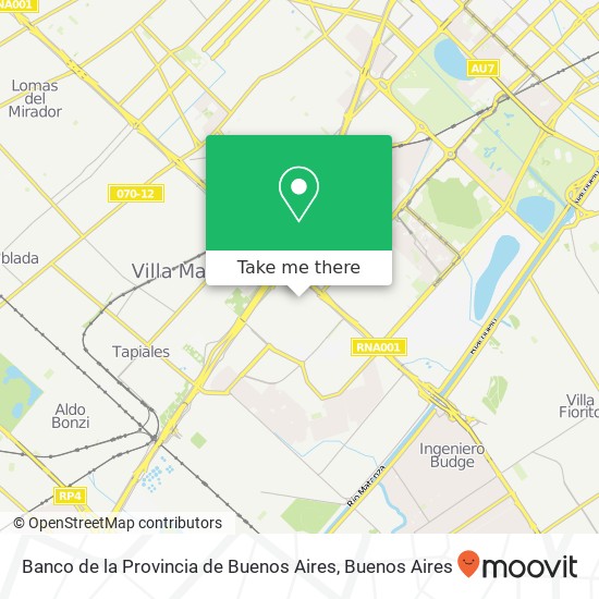 Banco de la Provincia de Buenos Aires map