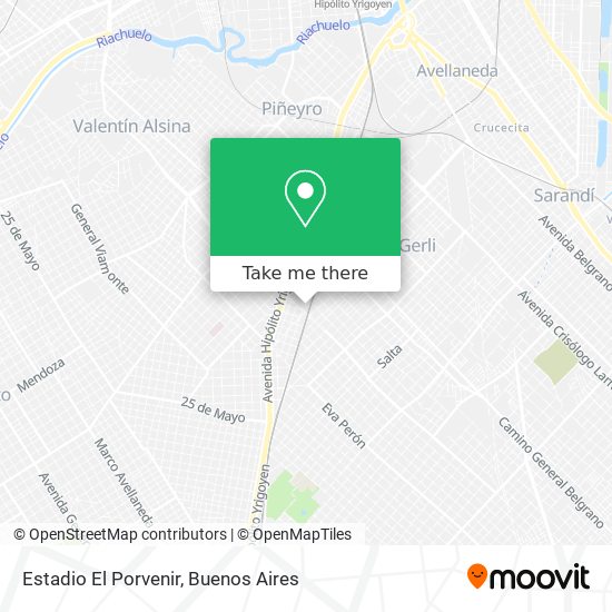Estadio El Porvenir map
