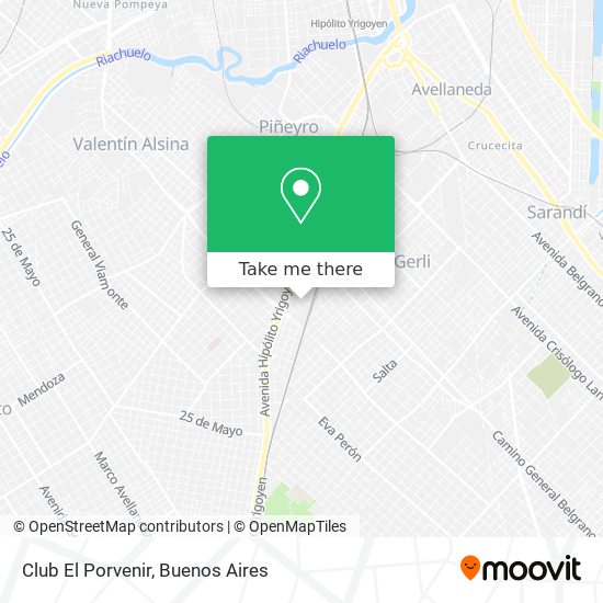 Club El Porvenir map