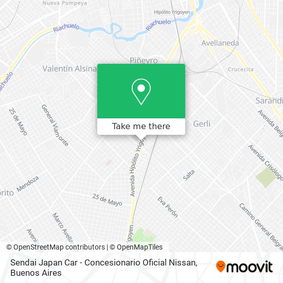 Mapa de Sendai Japan Car - Concesionario Oficial Nissan
