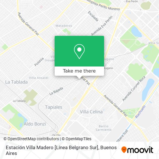 Estación Villa Madero [Línea Belgrano Sur] map