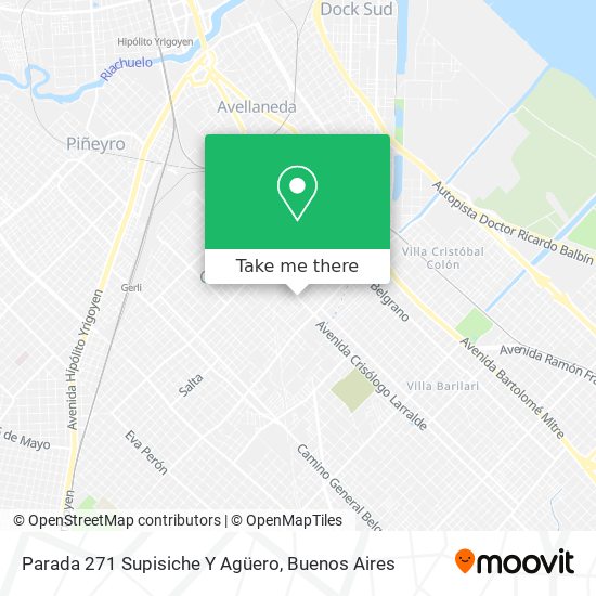 Mapa de Parada 271 Supisiche Y Agüero