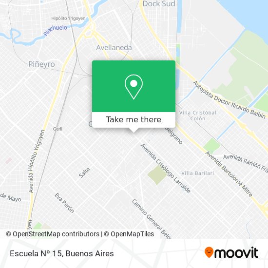 Escuela Nº 15 map