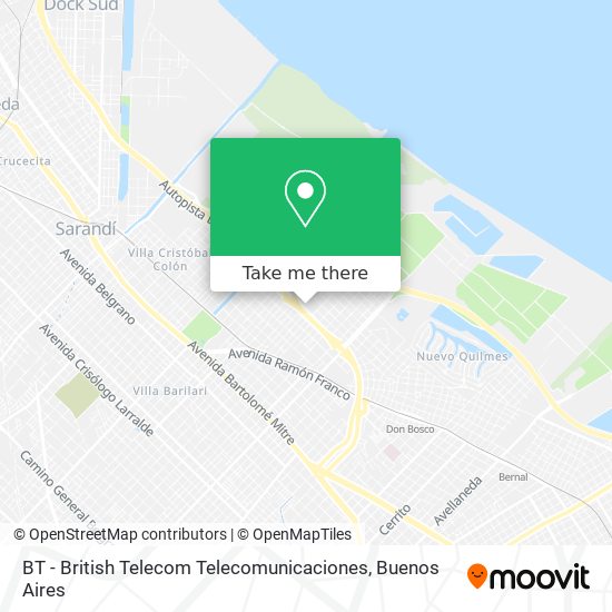 BT - British Telecom Telecomunicaciones map