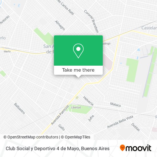 Club Social y Deportivo 4 de Mayo map