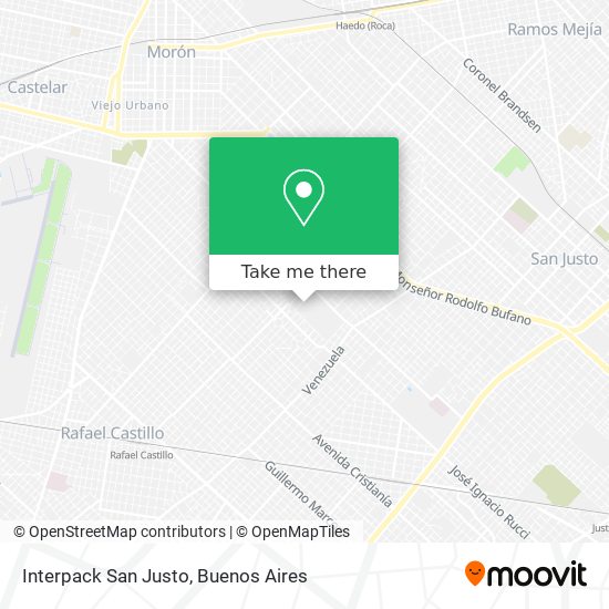 Interpack San Justo map