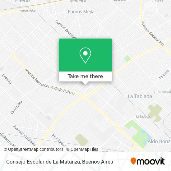 Consejo Escolar de La Matanza map