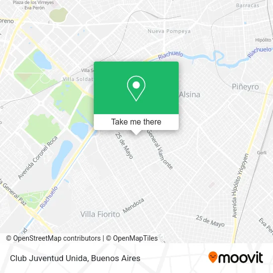 Mapa de Club Juventud Unida