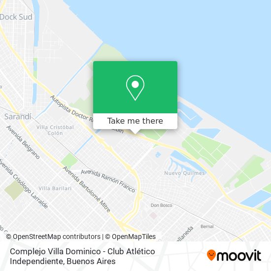 Complejo Villa Dominico - Club Atlético Independiente map