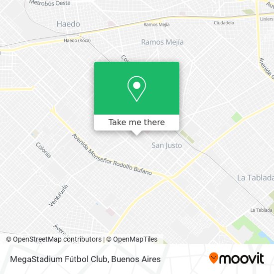 MegaStadium Fútbol Club map