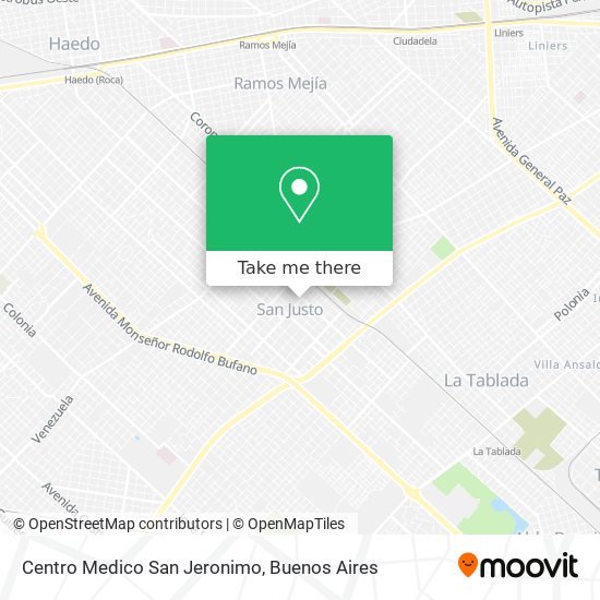 Mapa de Centro Medico San Jeronimo