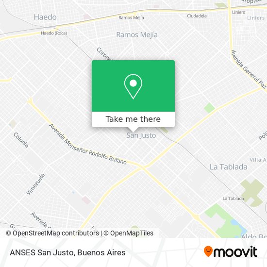 Mapa de ANSES San Justo