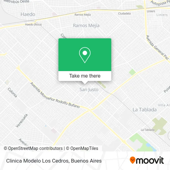 Clinica Modelo Los Cedros map