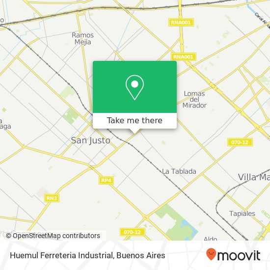 Huemul Ferreteria Industrial map