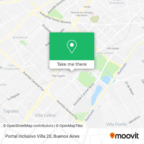 Portal Inclusivo Villa 20 map