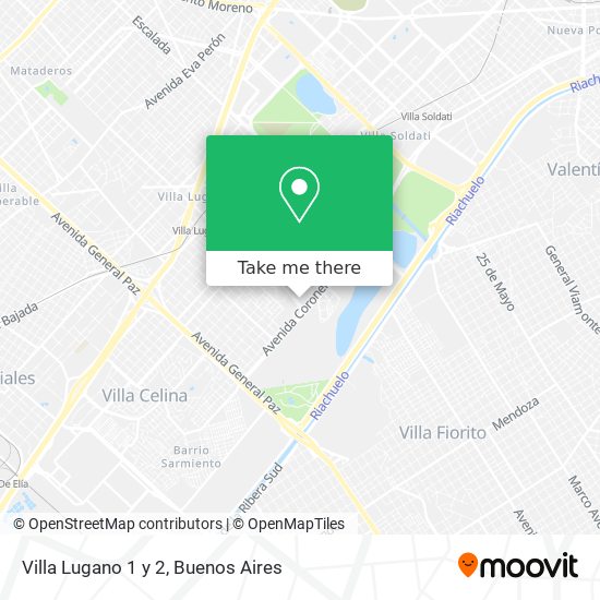 Villa Lugano 1 y 2 map