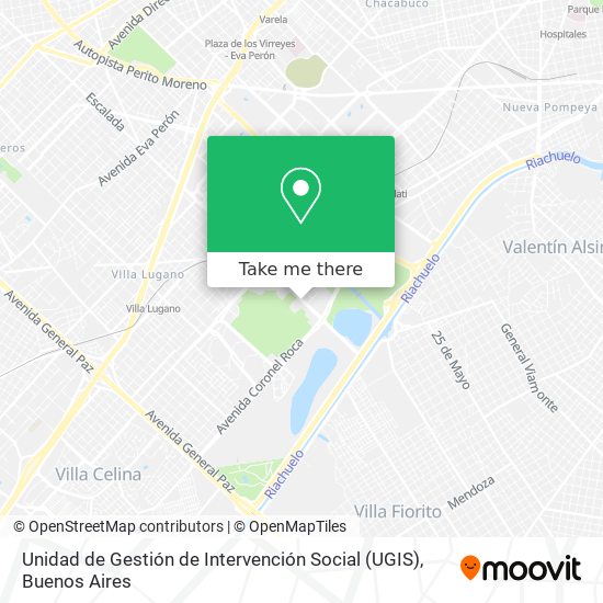 Unidad de Gestión de Intervención Social (UGIS) map