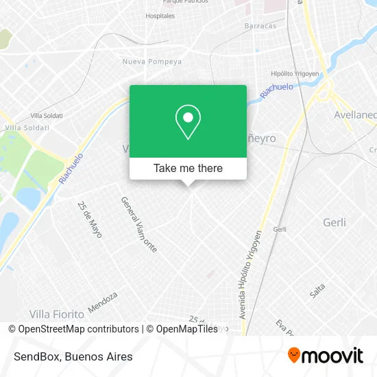 SendBox map