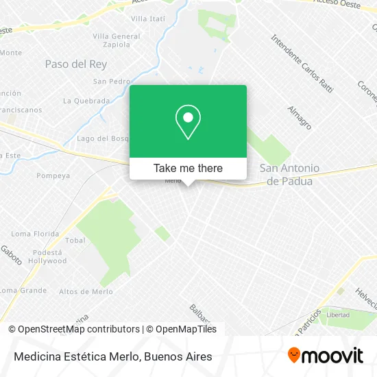 Medicina Estética Merlo map