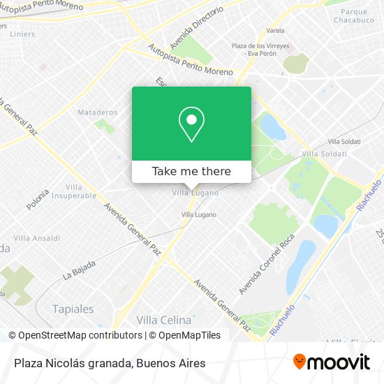 Mapa de Plaza Nicolás granada