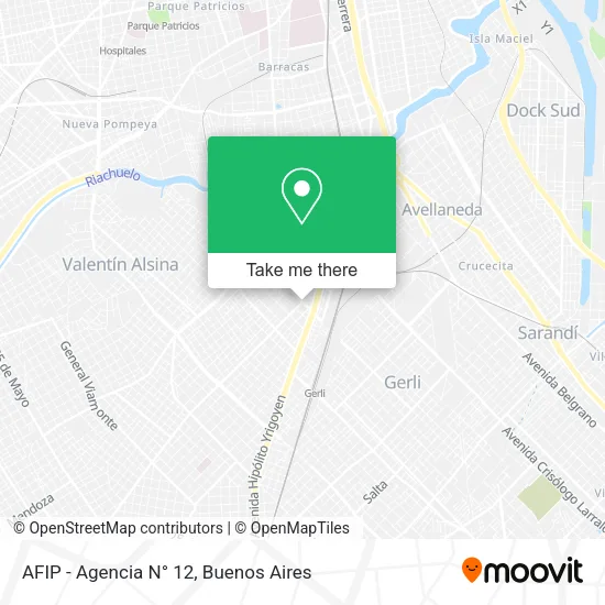 Mapa de AFIP - Agencia N° 12