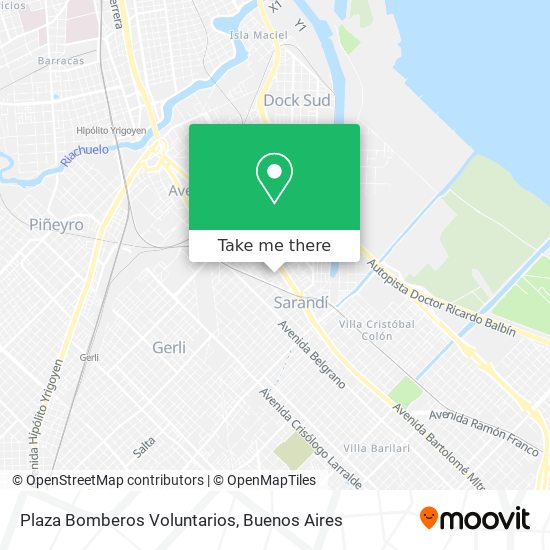 Plaza Bomberos Voluntarios map
