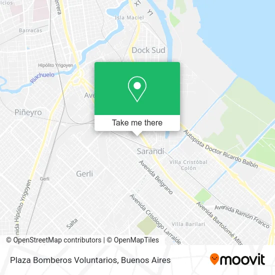 Plaza Bomberos Voluntarios map