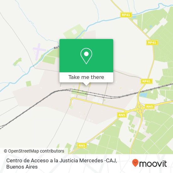 Centro de Acceso a la Justicia Mercedes -CAJ map