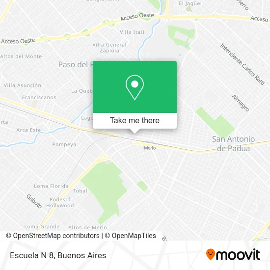 Mapa de Escuela N 8