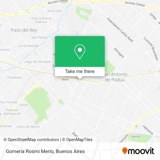 Gomeria Rosmi Merlo map