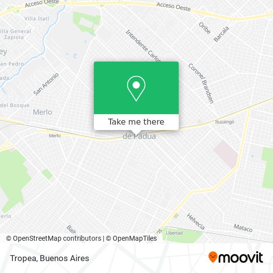 Mapa de Tropea