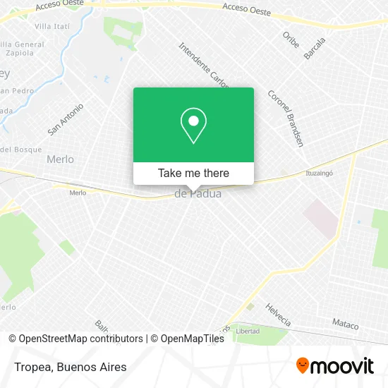 Tropea map