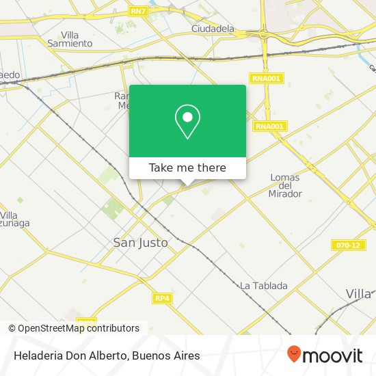 Mapa de Heladeria Don Alberto