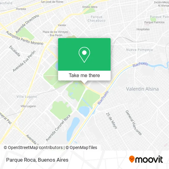 Mapa de Parque Roca