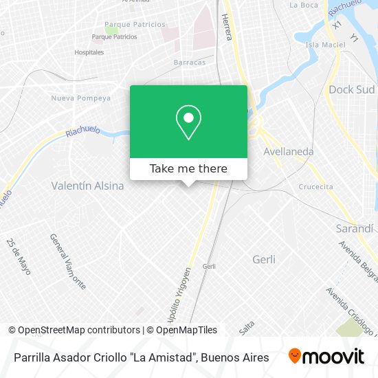 Parrilla Asador Criollo "La Amistad" map