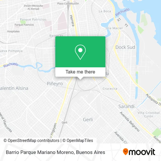 Barrio Parque Mariano Moreno map