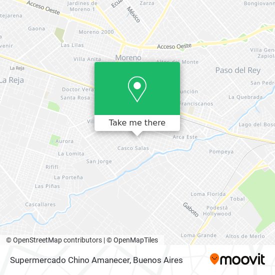 Supermercado Chino Amanecer map