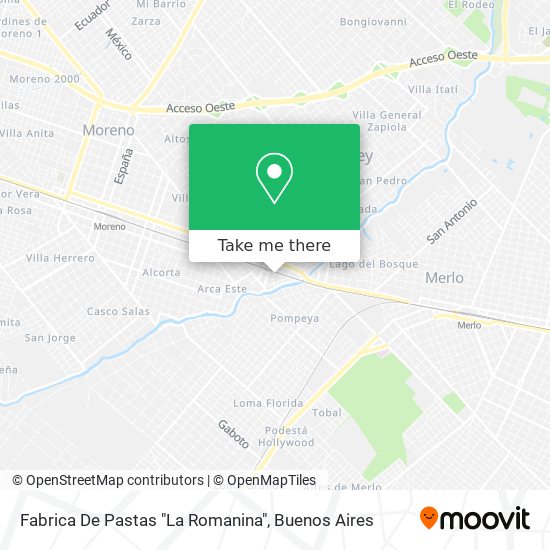 Fabrica De Pastas "La Romanina" map