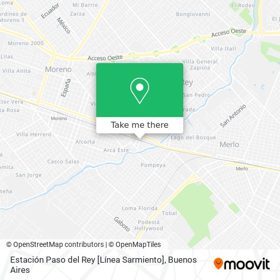 Estación Paso del Rey [Línea Sarmiento] map