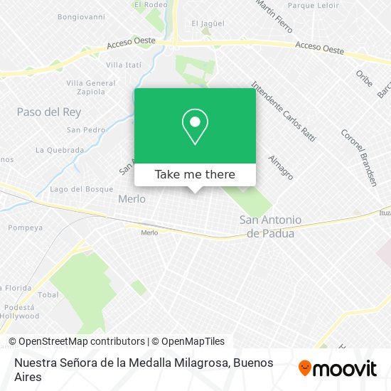 Nuestra Señora de la Medalla Milagrosa map