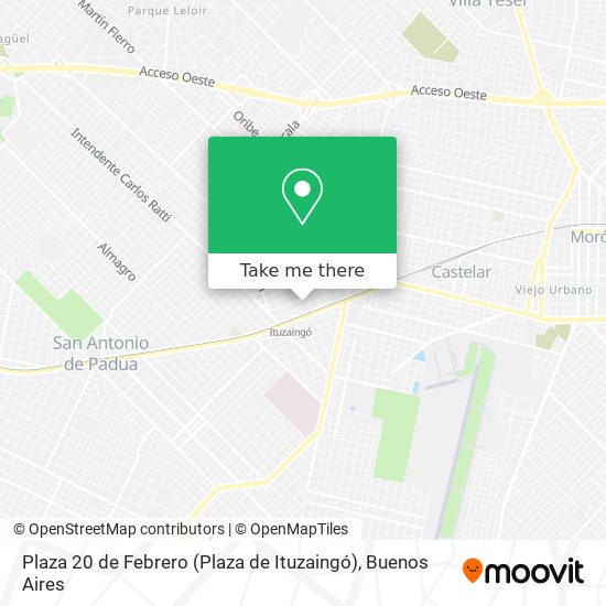 Plaza 20 de Febrero (Plaza de Ituzaingó) map