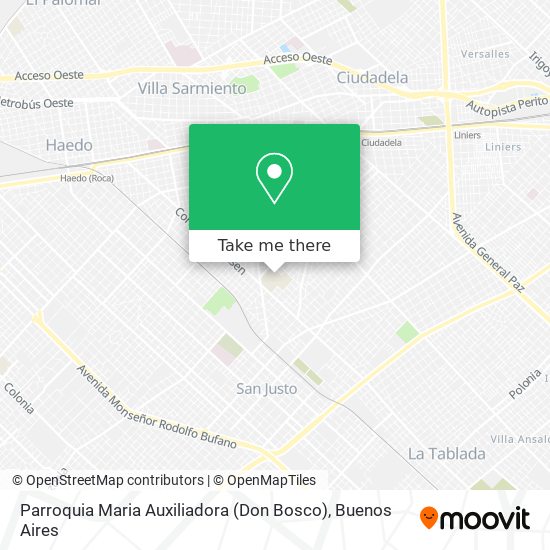 Parroquia Maria Auxiliadora (Don Bosco) map