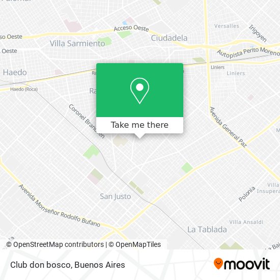 Mapa de Club don bosco