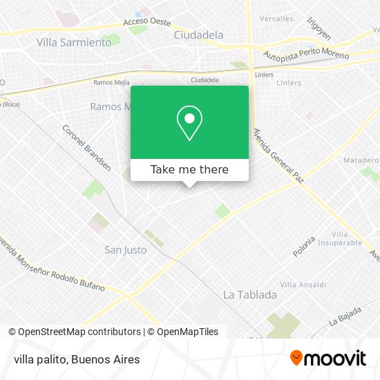 villa palito map