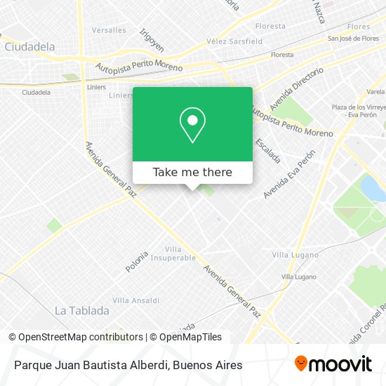 Parque Juan Bautista Alberdi map