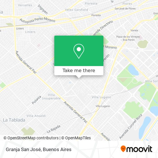 Granja San José map