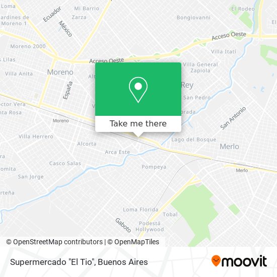 Supermercado "El Tio" map
