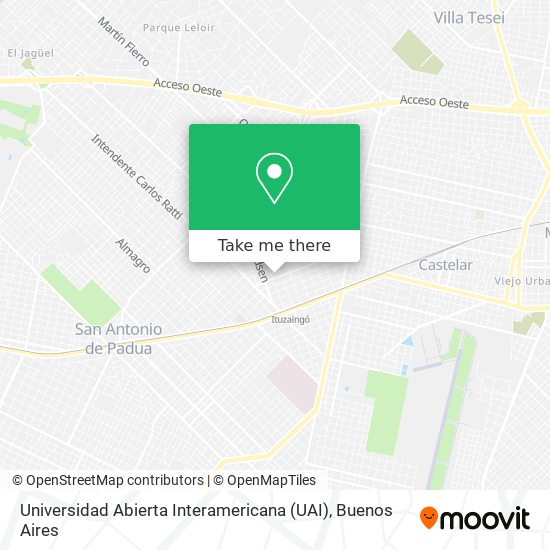 Universidad Abierta Interamericana (UAI) map