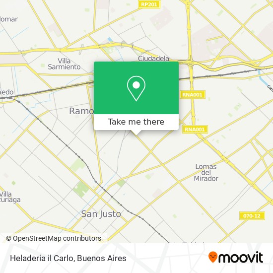 Mapa de Heladeria il Carlo